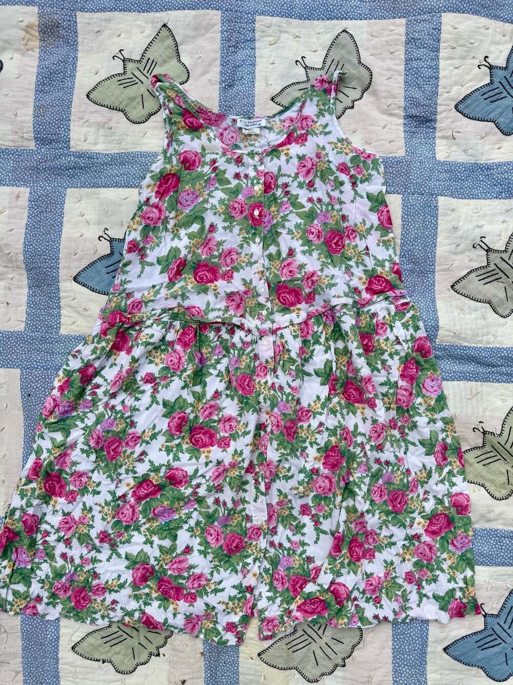 Vintage Dan Howard Rose Lightweight Dress